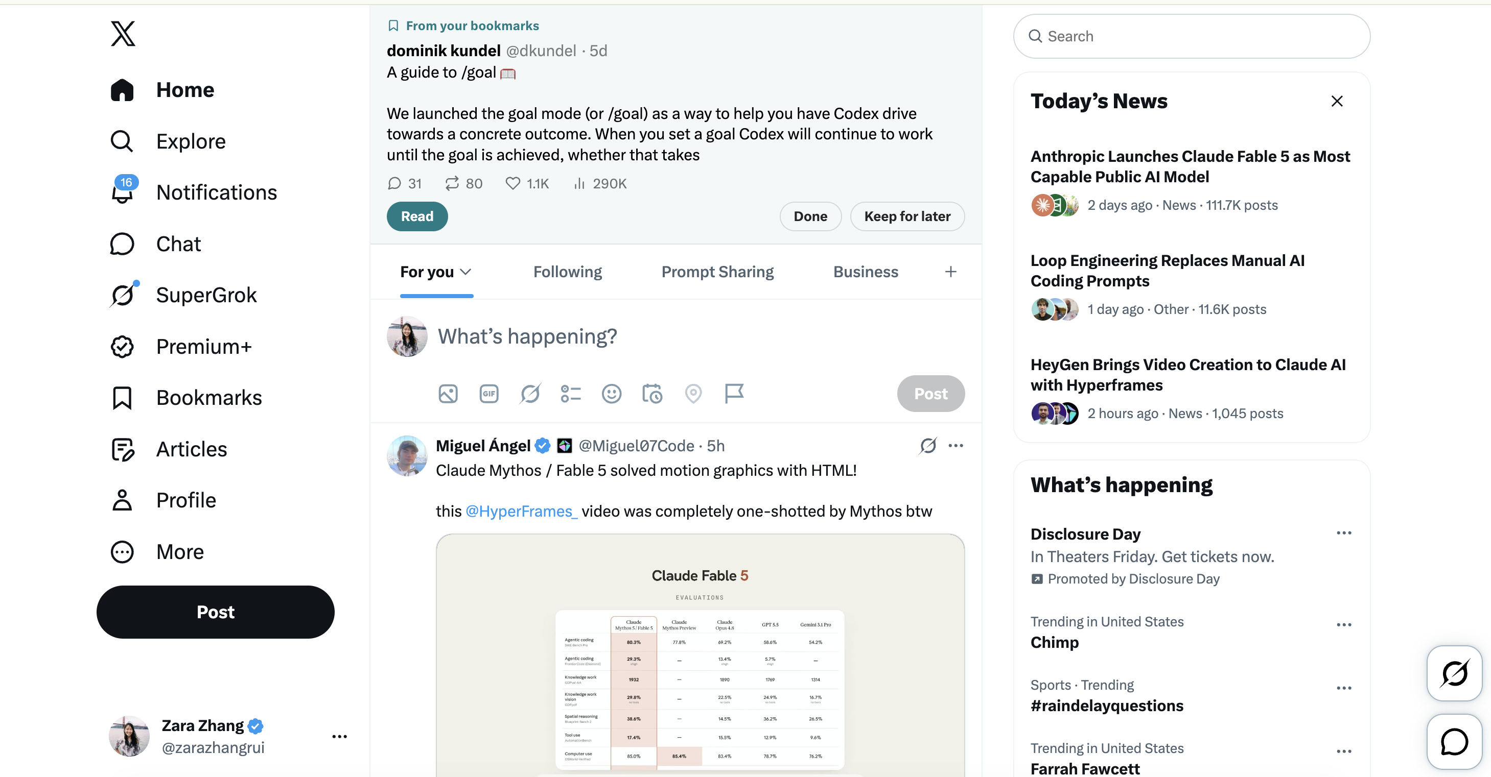 X Bookmark Resurfacer demo screenshot